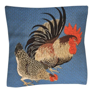 The Country Pair Tapestry Cushion With Feather Filler - 46x46cm (18"x18") For Sale