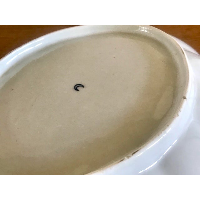 18th Century First Period Dr. Wall Worcester Porcelain Lined Dish For Sale - Image 12 of 13