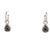 Contemporary 3.53 Carat Black Diamond White Diamond White Gold Dangle Earrings, A Pair For Sale - Image 3 of 4