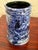 Mid-Century Modern Studio Pottery Blue Glazed Utensil Holder, Signed For Sale - Image 3 of 8