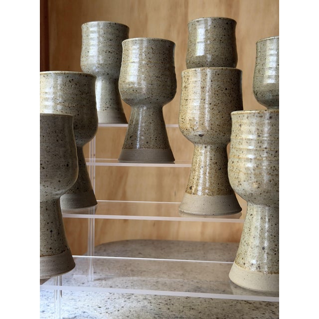 Handmade Ceramic Goblets – Set of 8 Minimal, earthy, and timeless. This set of eight handmade ceramic goblets is wheel-...