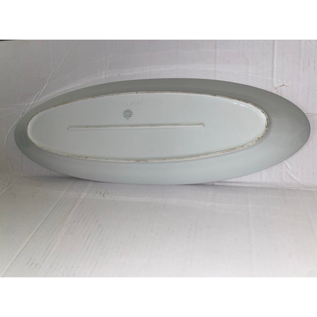 Vintage Pillivuyt Grandmillennial French Porcelain Salmon Platter For Sale In Miami - Image 6 of 9