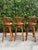 Vintage Organic Modern Swivel Rattan Cane Bar Stools, Set of 3 For Sale In Naples, FL - Image 6 of 12