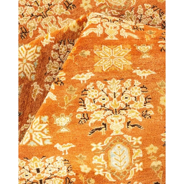 Textile Mogul, One-of-a-Kind Hand-Knotted Area Rug in Brown, 6' 1" x 8' 10" For Sale - Image 7 of 8