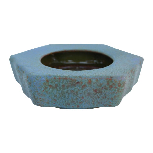 Honeycomb Italian Art Pottery Bowl For Sale