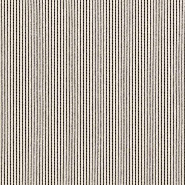 Schumacher Stitched Stripe Indoor & Outdoor Fabric in Black For Sale