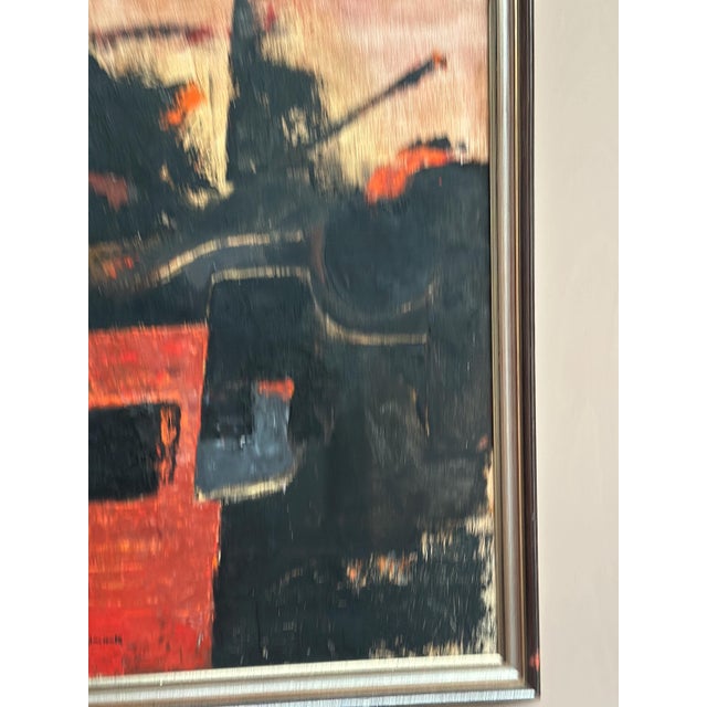 Gösta Wallmark, Transformation, 1950s, Oil Painting on Canvas, Framed For Sale - Image 8 of 18