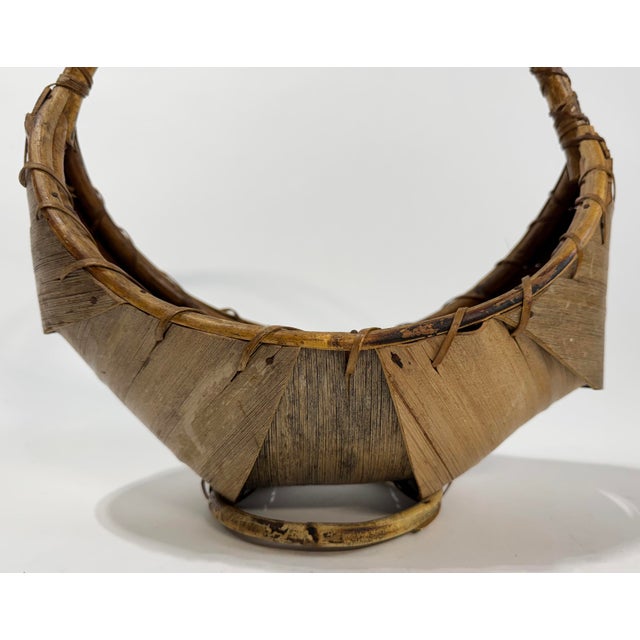 Vintage Native American Indian Spirit Basket For Sale - Image 10 of 11