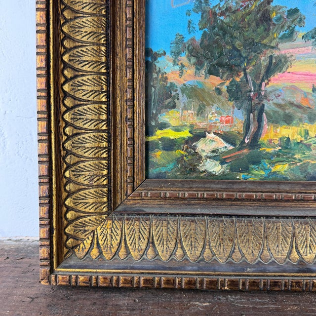 1920s Italian Artist, Impressionist Landscape, 1920s, Oil on Canvas, Framed For Sale - Image 5 of 12