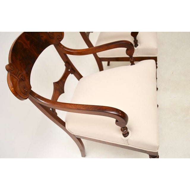 Wood Antique Swedish Armchairs, 1850s, Set of 2 For Sale - Image 7 of 10
