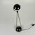 1980s Glossy Black Meridiana Halogen Desk Lamp by Stefano Cevoli for Vermezzo, Italy, 1980s For Sale - Image 5 of 8