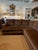 English Wesley Hall Furniture Brown Strie Velvet Sectional For Sale - Image 3 of 11