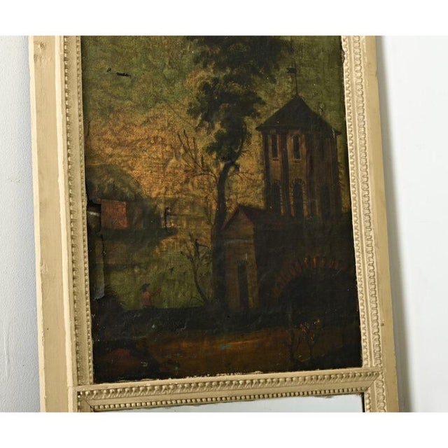 Wood French 19th Century Trumeau Mirror For Sale - Image 7 of 11