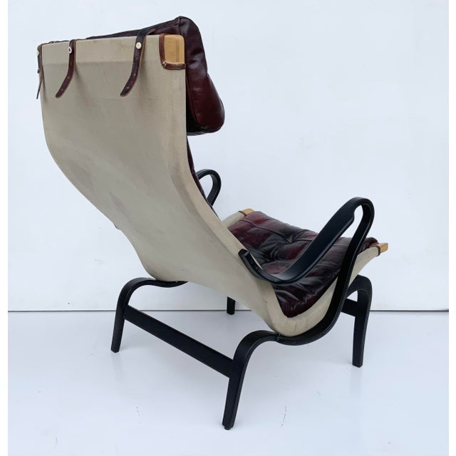 Vintage Bolt 69 Chair in Oxblood Leather by Bruno Mathsson for Dux, 1960s For Sale - Image 6 of 16
