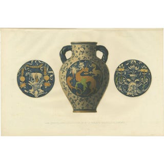 Delange, Porcelain Vase of Mr. Le Marquis Dazeglio, 1869, Paper For Sale
