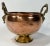 Vintage Copper Compote Bowl With Exaggerated Brass Rams Head Handles For Sale In Kansas City - Image 6 of 9