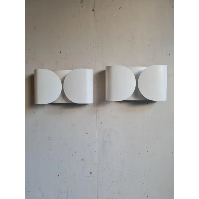Sheet Metal Wall Lights by Afra & Tobia Scarpa for Flos, 1969, Set of 2 For Sale - Image 9 of 9