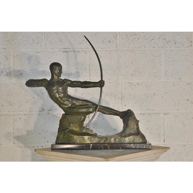 Victor Demanet, Art Deco Archer, 1920s, Bronze For Sale - Image 15 of 15