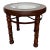 End Table / Occassional Table With Beveled Glass, Wood and Metal Frame For Sale