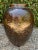 Chinese glazed terracotta urn or planter - a wonderful glazed container for the garden or interior. A heavy glaze with...