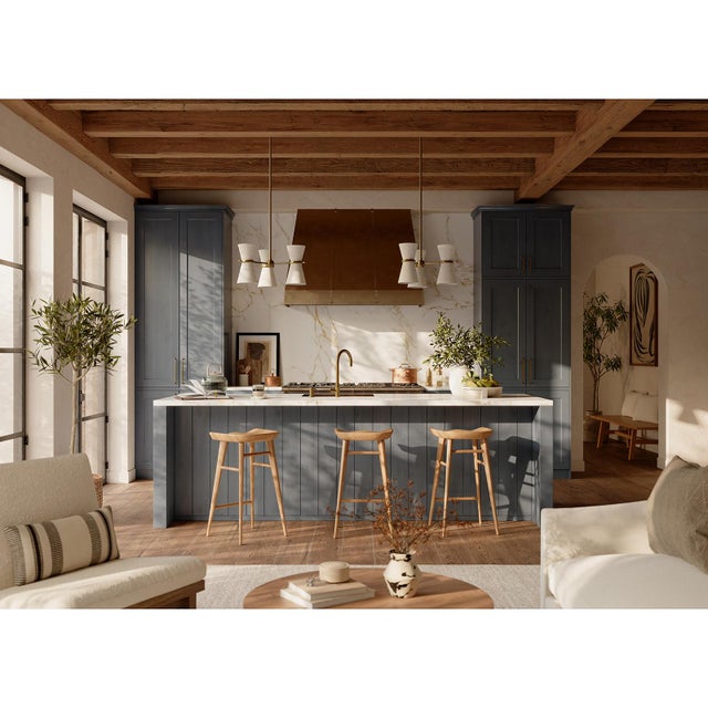 Inspired by a vintage French mid-century find, the Gable Collection celebrates antique natural brass with rich character...