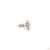 Silver 0.54 Carat Diamond Gold Earrings, Pair For Sale - Image 8 of 9
