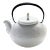 Mid Century Japanese Ceramic White Tea-Pot With Iron Handle For Sale