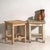 Bedside Tables in Pine Wood, Central Europe, 1940, Set of 2 For Sale - Image 3 of 4