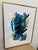 Abstract Isabel Wyatt Blue Swoosh Original Painting, Signed For Sale - Image 3 of 12