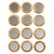 Set of 12 Vintage Round Gilt Italian Mirrors For Sale - Image 9 of 17