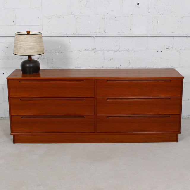 Torring Danish Modern Teak 6Drawer Dresser Chairish