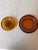 Mid-Century Modern Pair of Vintage Amber Colored Ashtrays For Sale - Image 3 of 10