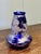 Art Nouveau Cobalt Blue Vase with Pewter Overlay, 1900s For Sale - Image 6 of 7