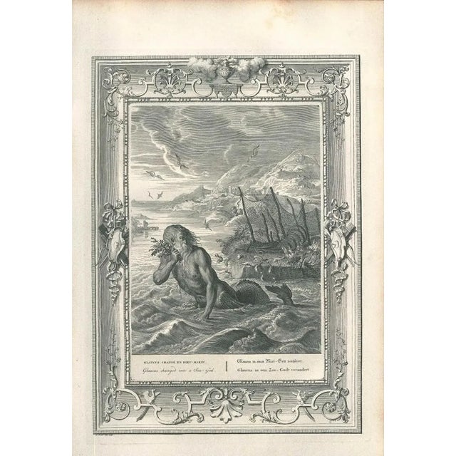 Glaucus, from ''Le Temple des Muses'' - Original Etching by B. Picart - 1742 1742 For Sale