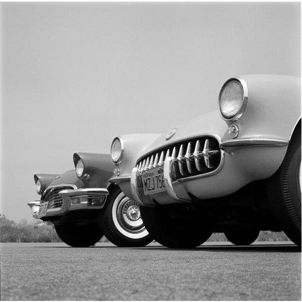 Chevrolet Corvette UNITED STATES - MAY 01: 1957 Ford Thunderbird - Chevrolet Corvette. These two V8 powered cars represent...