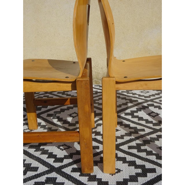 Light Beech Dining Chairs, Set of 2 For Sale - Image 8 of 18