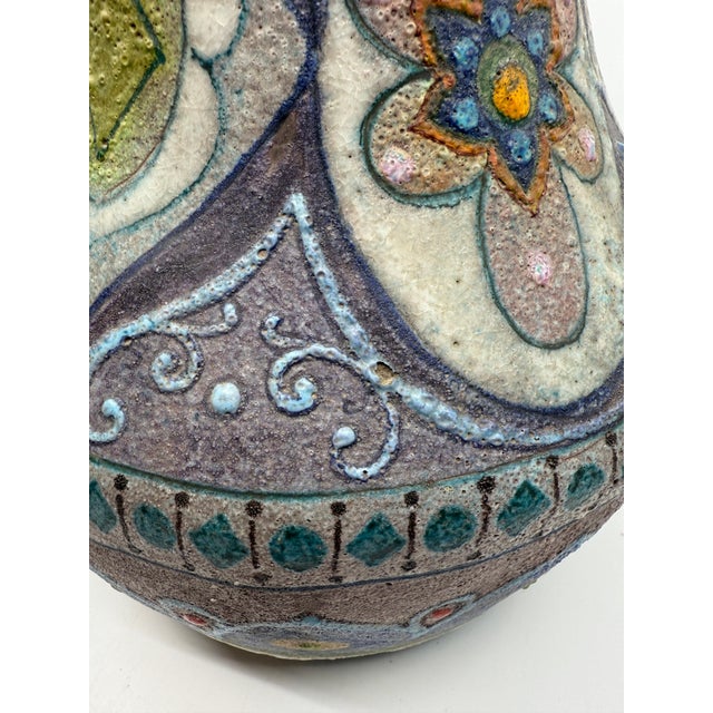 Italian Vintage Lava Volcanic Glaze Italian Pottery For Sale - Image 3 of 12