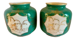 Schwarzenhammer Germany Porcelain Urns Pots - a Pair