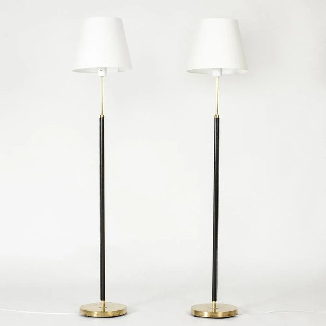 Black Floor Lamps from Falkenbergs Belysning, 1960s, Set of 2 For Sale - Image 8 of 8