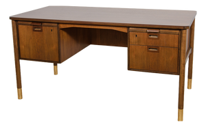 Mid-Century Teak Desk by Sten Blomberg for Seffle Möbelfabrik, Sweden, 1960s