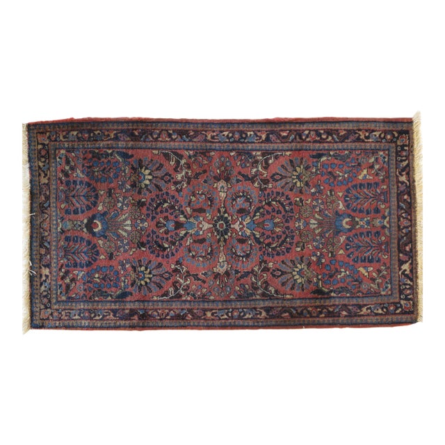 1920's Antique Sarouk, 2'3" X 4'4" For Sale