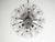 Vintage Italian Sputnik Crystal Pendant Light with 51 Daisy Clear Glasses, 1990s For Sale - Image 8 of 16