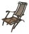 Indo-Portuguese Carved Folding Cane Chair For Sale