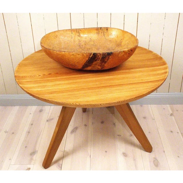 Large Swedish Folklore Birch Wooden Bowl, 1890s For Sale - Image 3 of 13