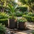 2020s Modern Outdoor Dark Cocoa Composite Planter Large For Sale - Image 5 of 5