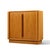 Mid-Century Modern Bernhard Pedersen Mid Century Danish Teak Tambour Door Armoire Dresser For Sale - Image 3 of 8
