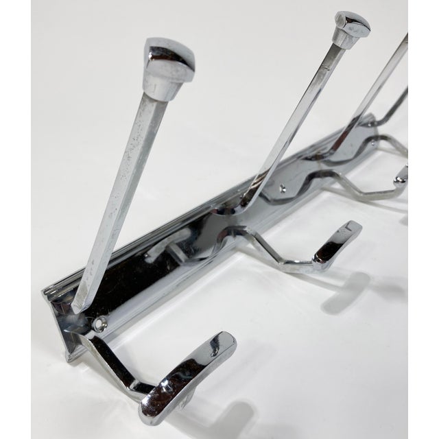 Vintage French Modern Chrome Wall Hook For Sale In Kansas City - Image 6 of 8