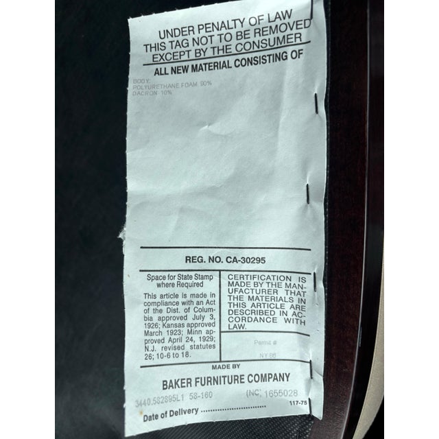 8 Barbara Barry Baker Klismos X Oval Dining Side Captains Chairs Neoclassical For Sale - Image 9 of 14