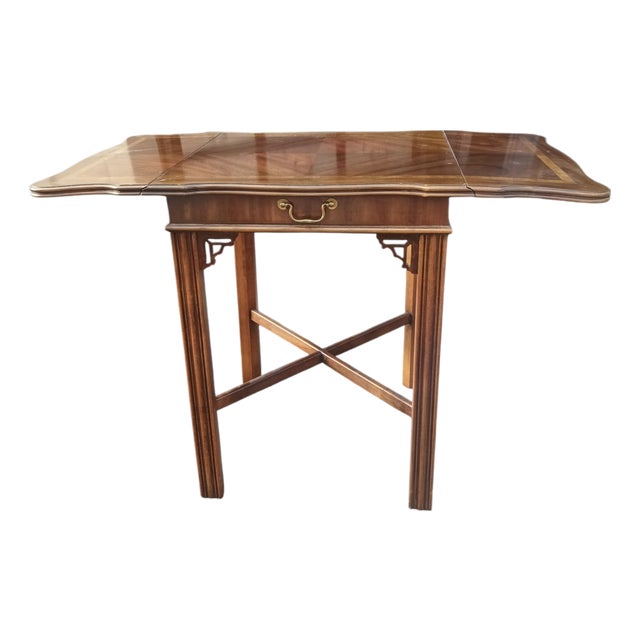 Early 20th Century Edwardian Rosewood Inlaid Side Table by Lane Furniture For Sale