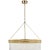 Menil Large Chandelier in Soft Brass with Crystal Rods Designer: Marie Flanigan Canopy: 6" Round Mounting: Chain Shade...
